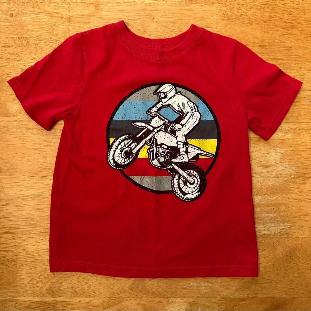 Garanimals Red Cartoon Graphic Short Sleeve Tee